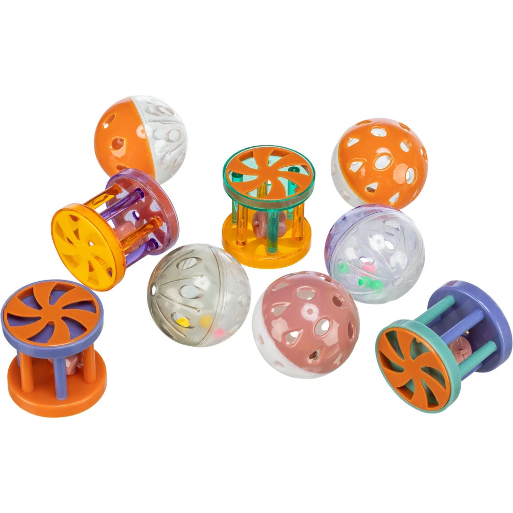 Іграшка Trixie Ball and Roll для котів м яч та валик з брязкальцем 4,5 см