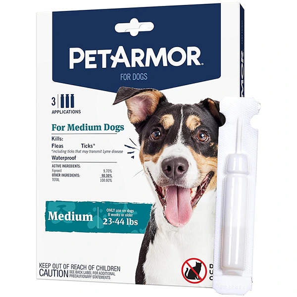 Краплі від бліх, кліщів, вошей для собак PetArmor Medium, 10-20 кг, 1.34 мл