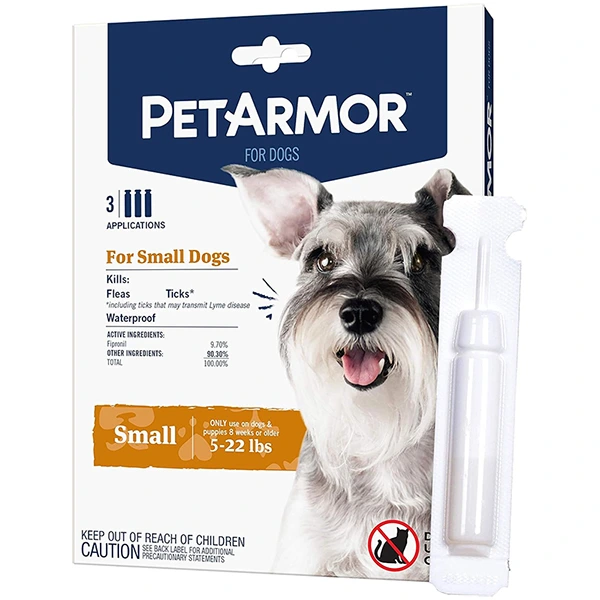 Краплі від бліх, кліщів, вошей для собак PetArmor Small, 2.2-10кг, 0.67мл