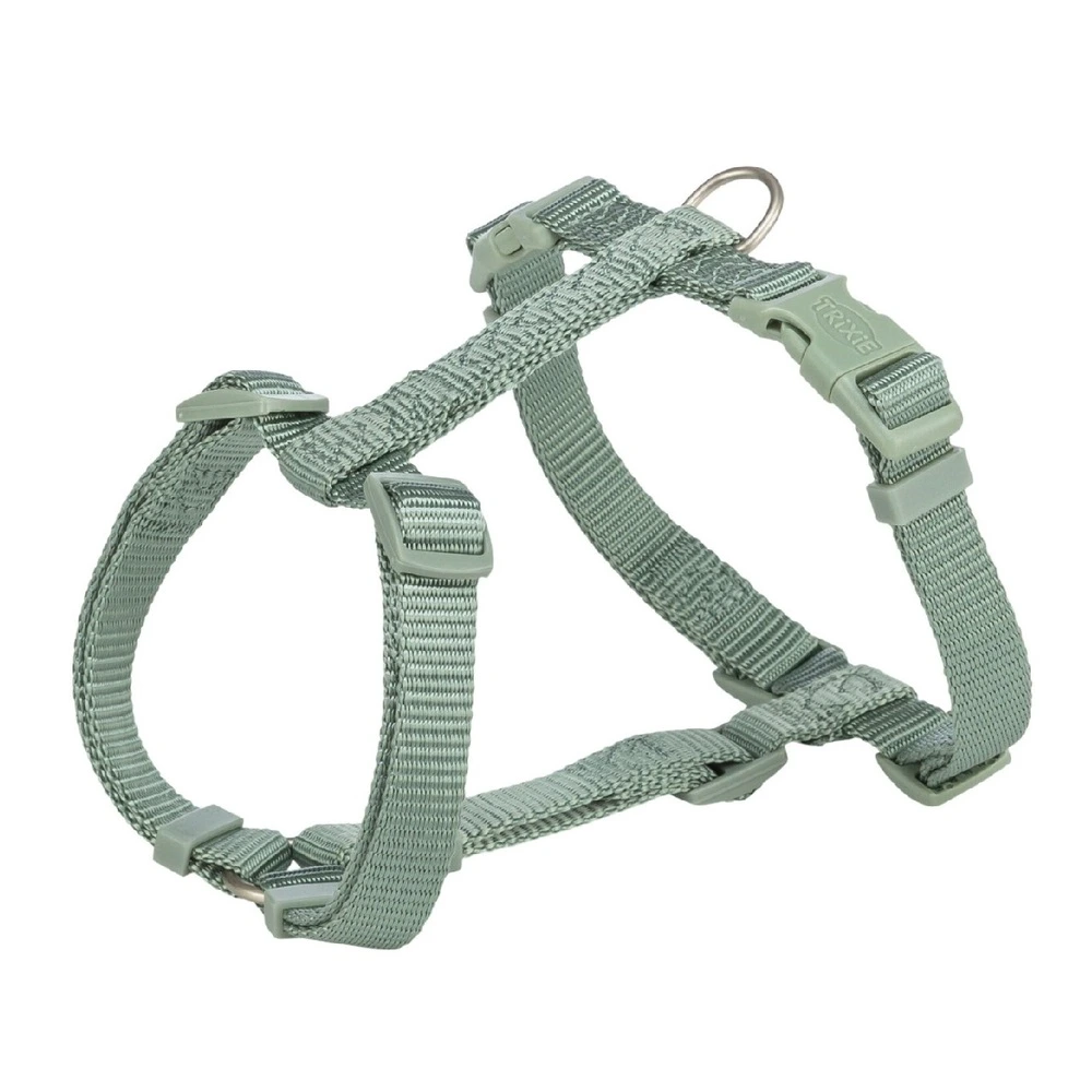 Шлей Trixie Premium H-harness для собак S–M 42–60 см 15 мм светло-зеленая