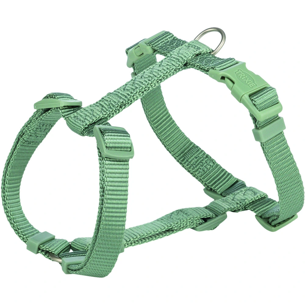 Шлей Trixie Premium H-harness для собак L–XL 75–120 см 25 мм светло-зеленая