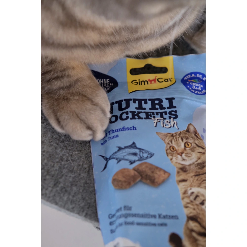 Ласощі Nutri Pockets для котів Рибні Тунець 60г