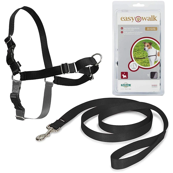 Шлея для собак PetSafe Easy Walk, Чорна, S