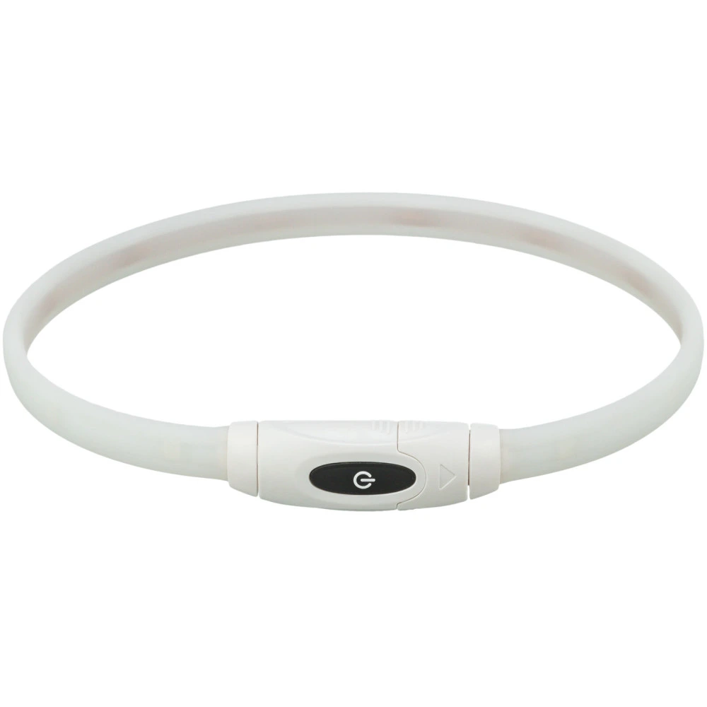 Нашийник Trixie що світиться з USB силікон різнокольоровий XS–XL 65 см х 16 мм
