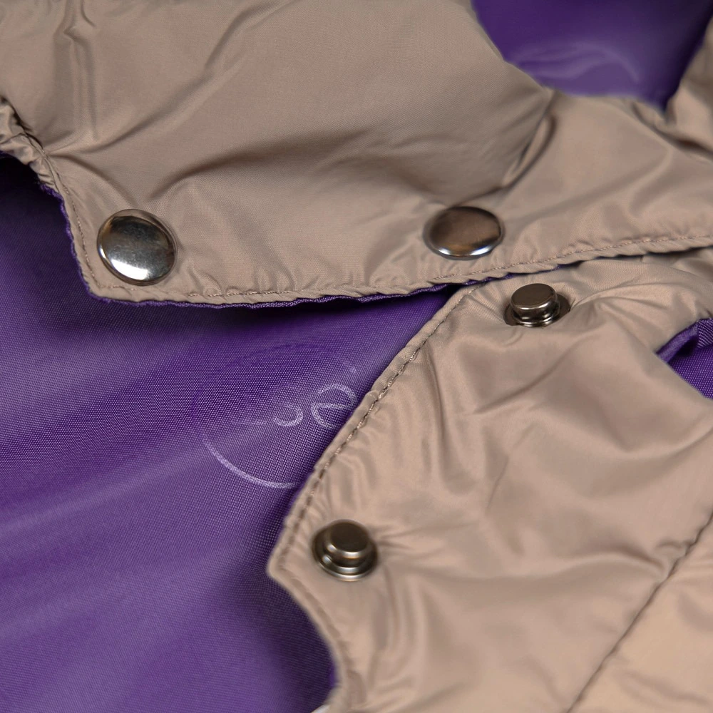 Жилет Pet Fashion Hardy для собак утеплений водонепроникний з отвором для повідця бежевий розмір S2