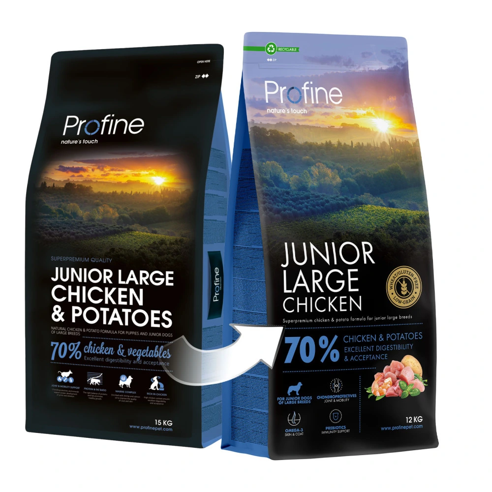 Корм сухий Profine Junior Large Chicken and Potatoes д/цуценят і юніорів великих порід курка і картопля 12 кг