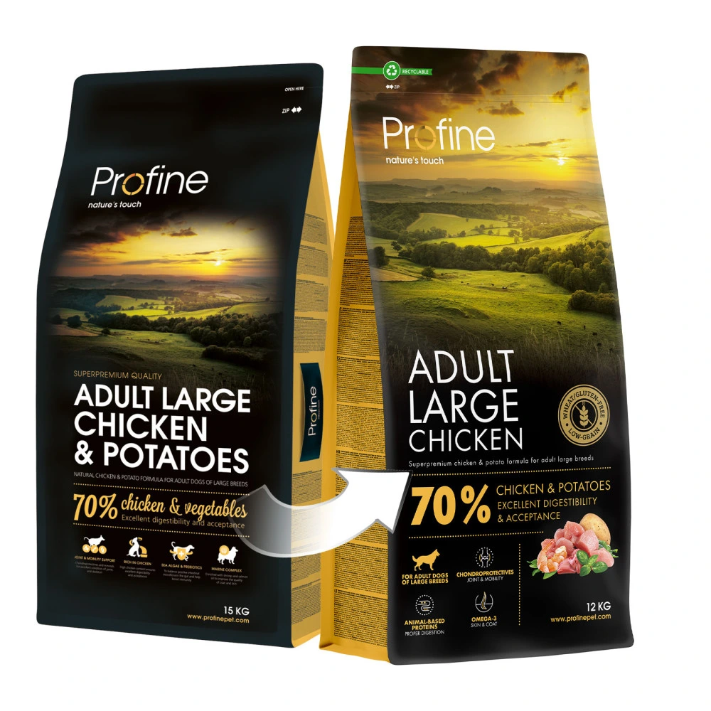 Корм сухой Profine Large Chicken and Potatoes для собак крупных пород курица и картофель 12 кг