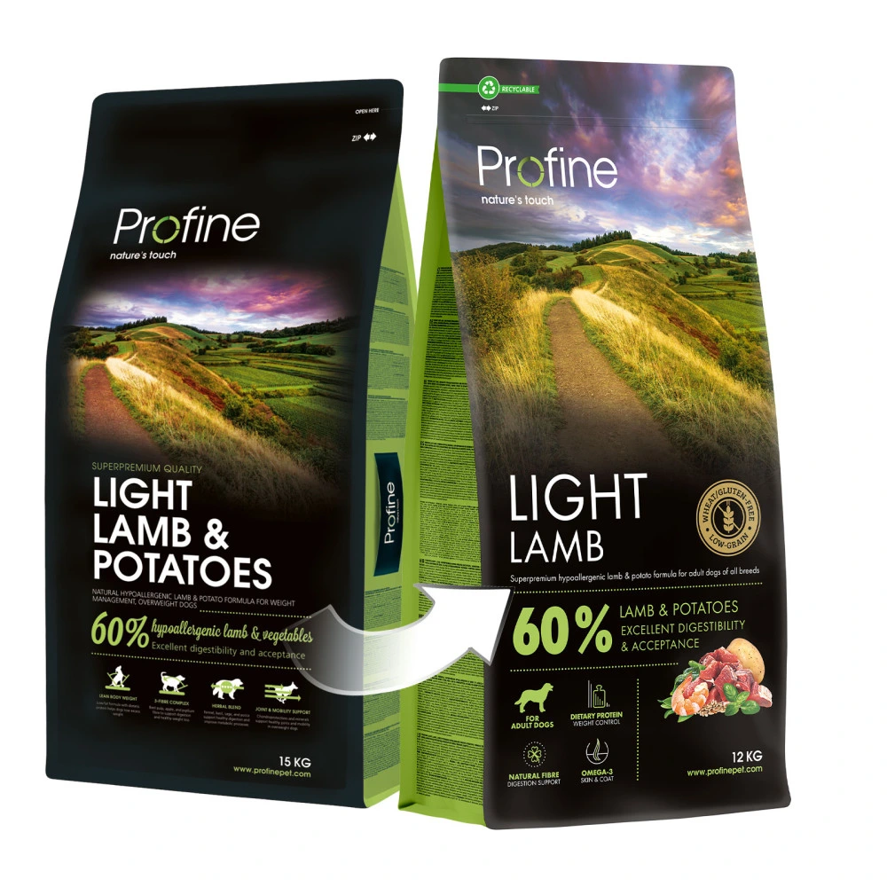 Корм сухой Profine Light Lamb and Potatoes для собак с избыточным весом ягненок и картофель 12 кг