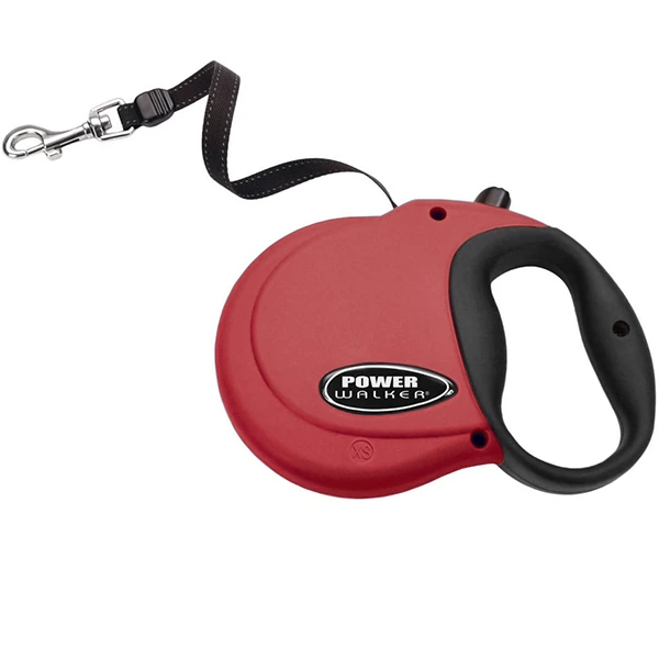 Повідець-рулетка для собак Power Walker Coastal Retractable Leash, Червоний, XS, до 7.3кг, стрічка 3.6м