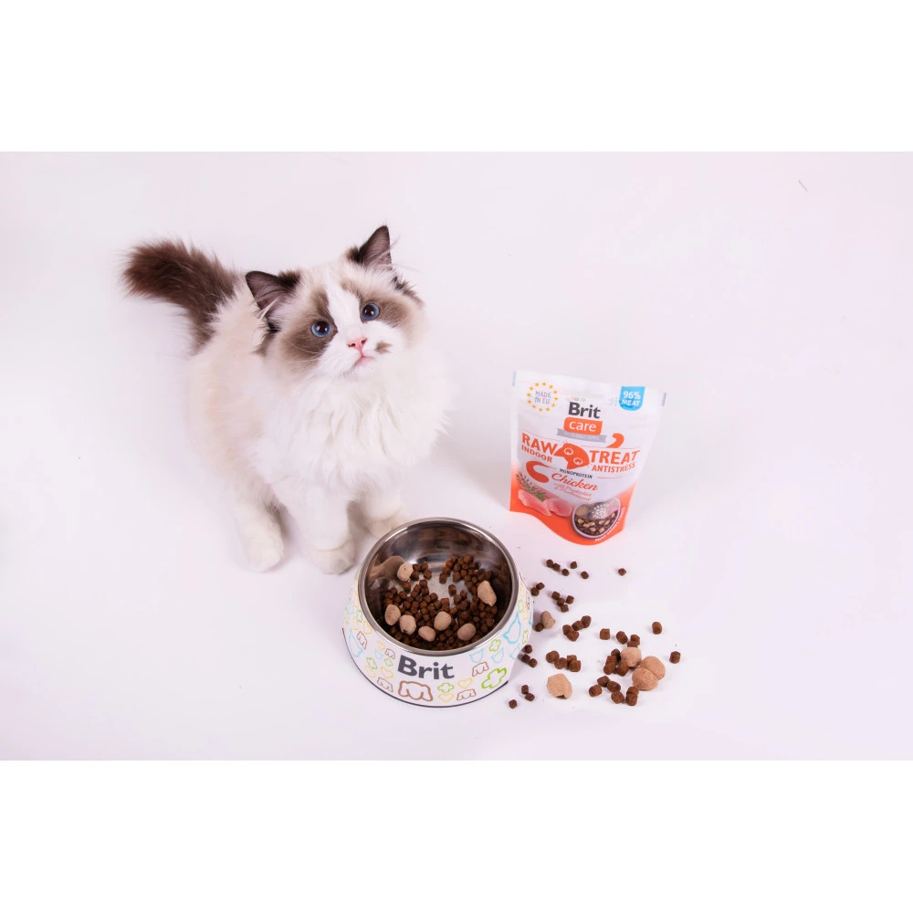 Ласощі Brit Raw Treat Freeze-dried Indoor and Antistress д/домашніх котів д/заспокоєння курка 40 г