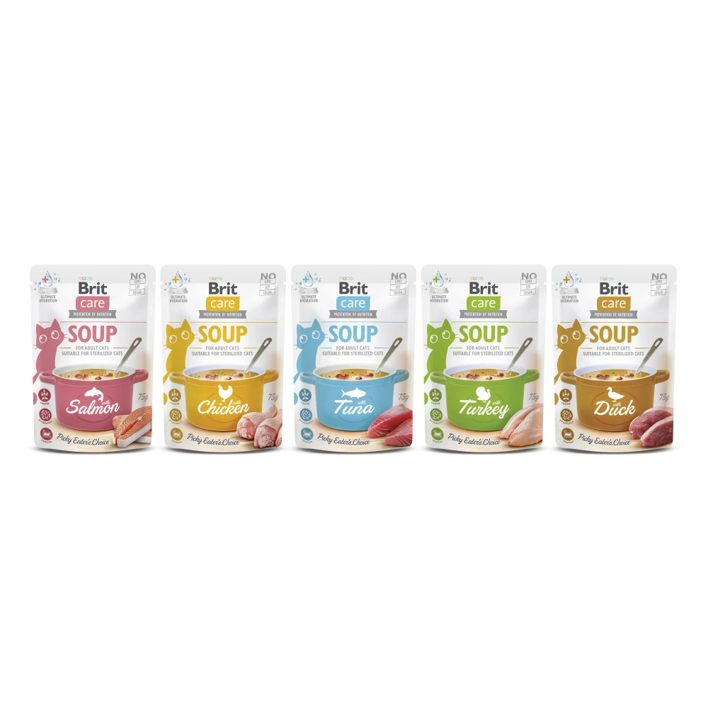 Корм вологий Brit Care Soup Turkey д/котів суп з індичкою 75 г