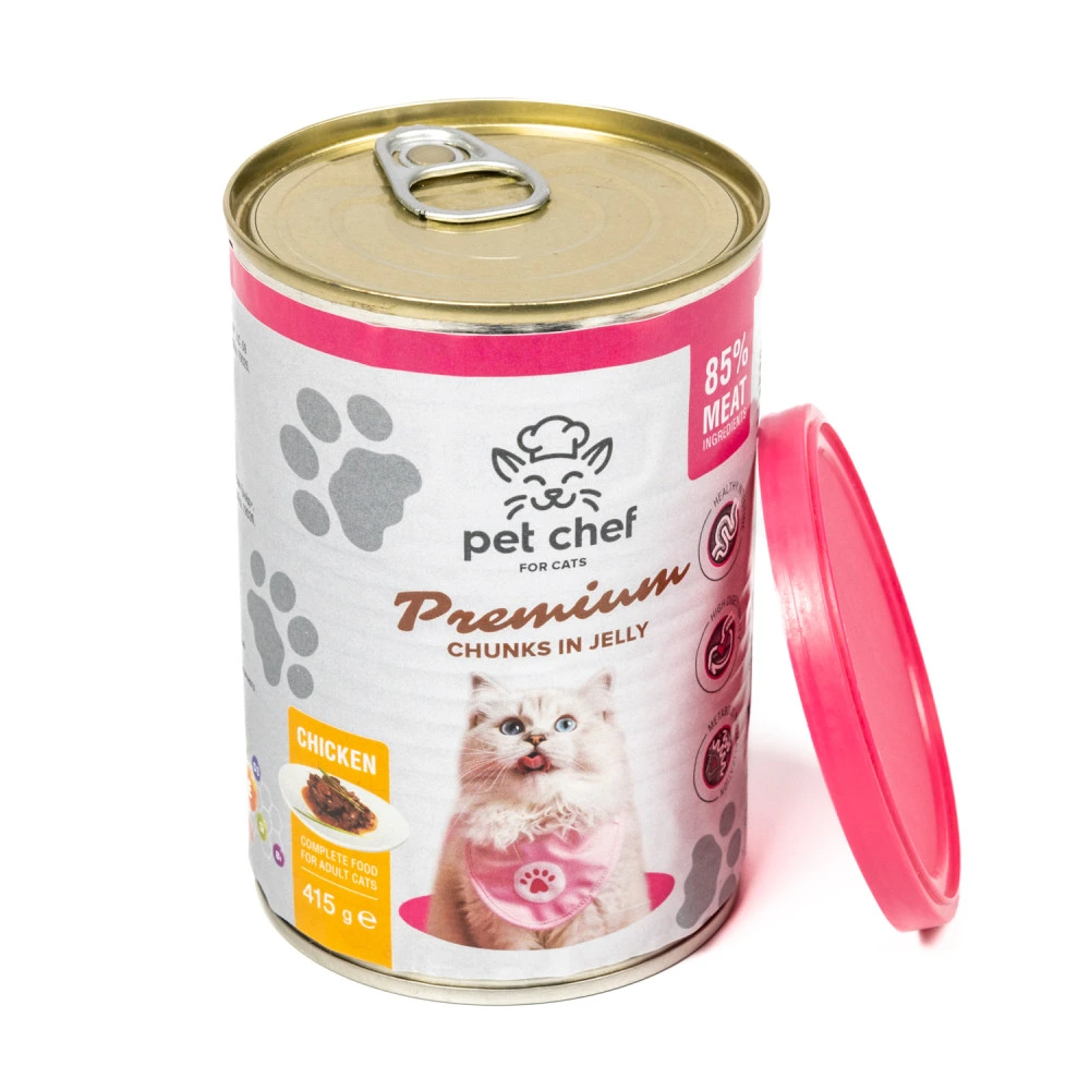 Вологий корм для котів Pet Chef з Куркою 415 г