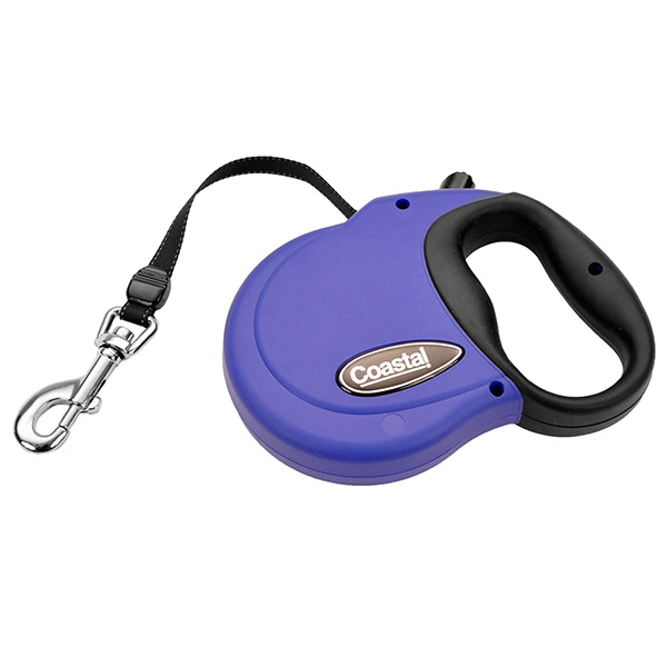 Повідець-рулетка для собак Power Walker Coastal Retractable Leash, Синій, для собак до 29 кг, стрічка 4.8м