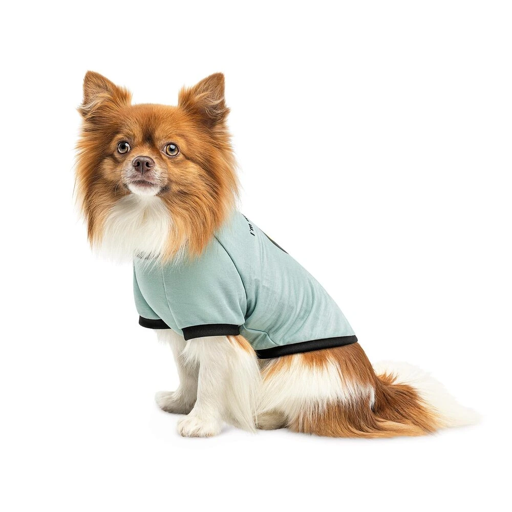 Футболка Pet Fashion Oscar для собак бавовна трикотаж рібана блакитна XS2