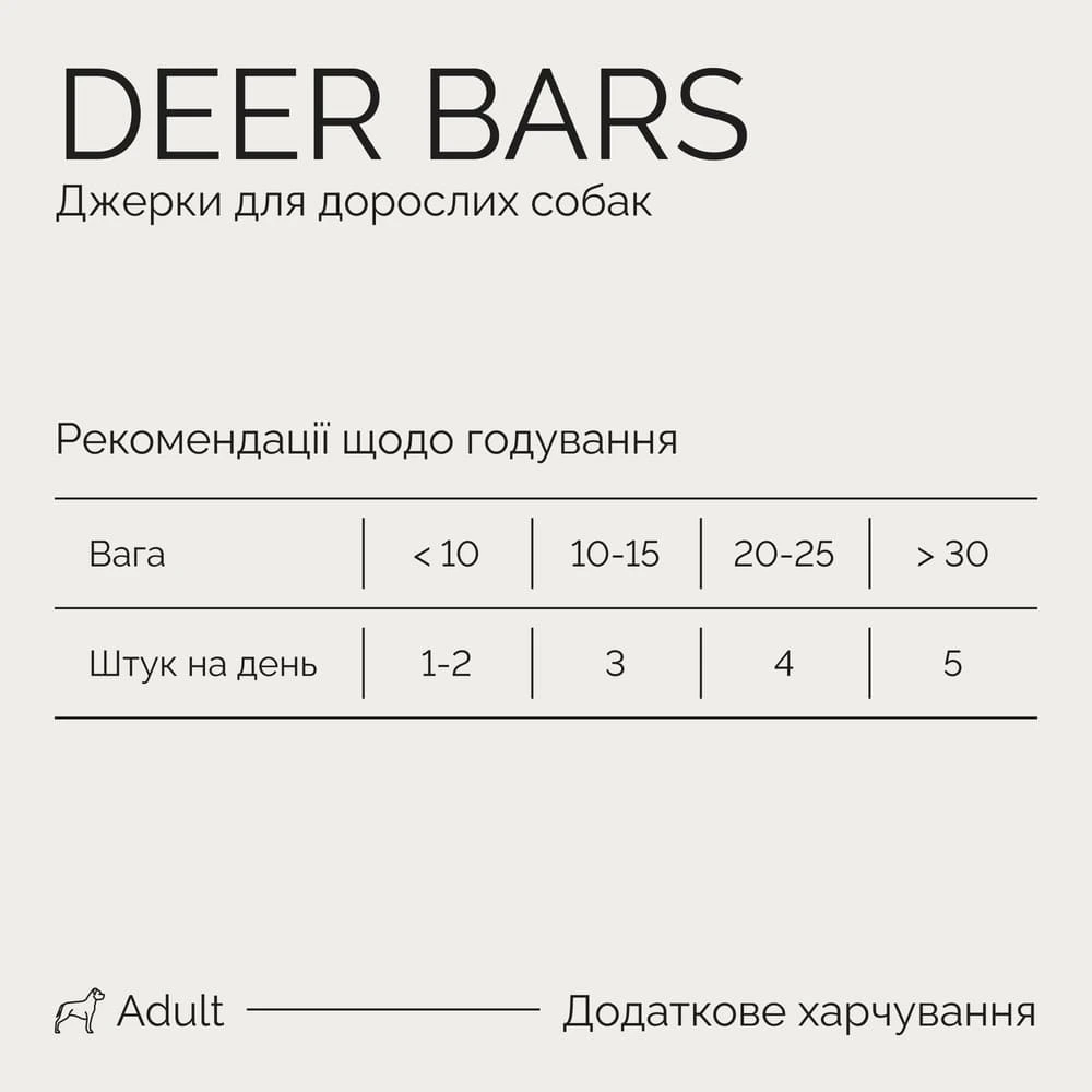 Джерки Savory Bars With Venison батончики для собак з олениною 100 г