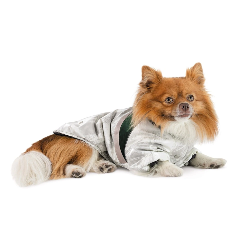 Куртка для собак Bony Pet Fashion, М білий, зелений