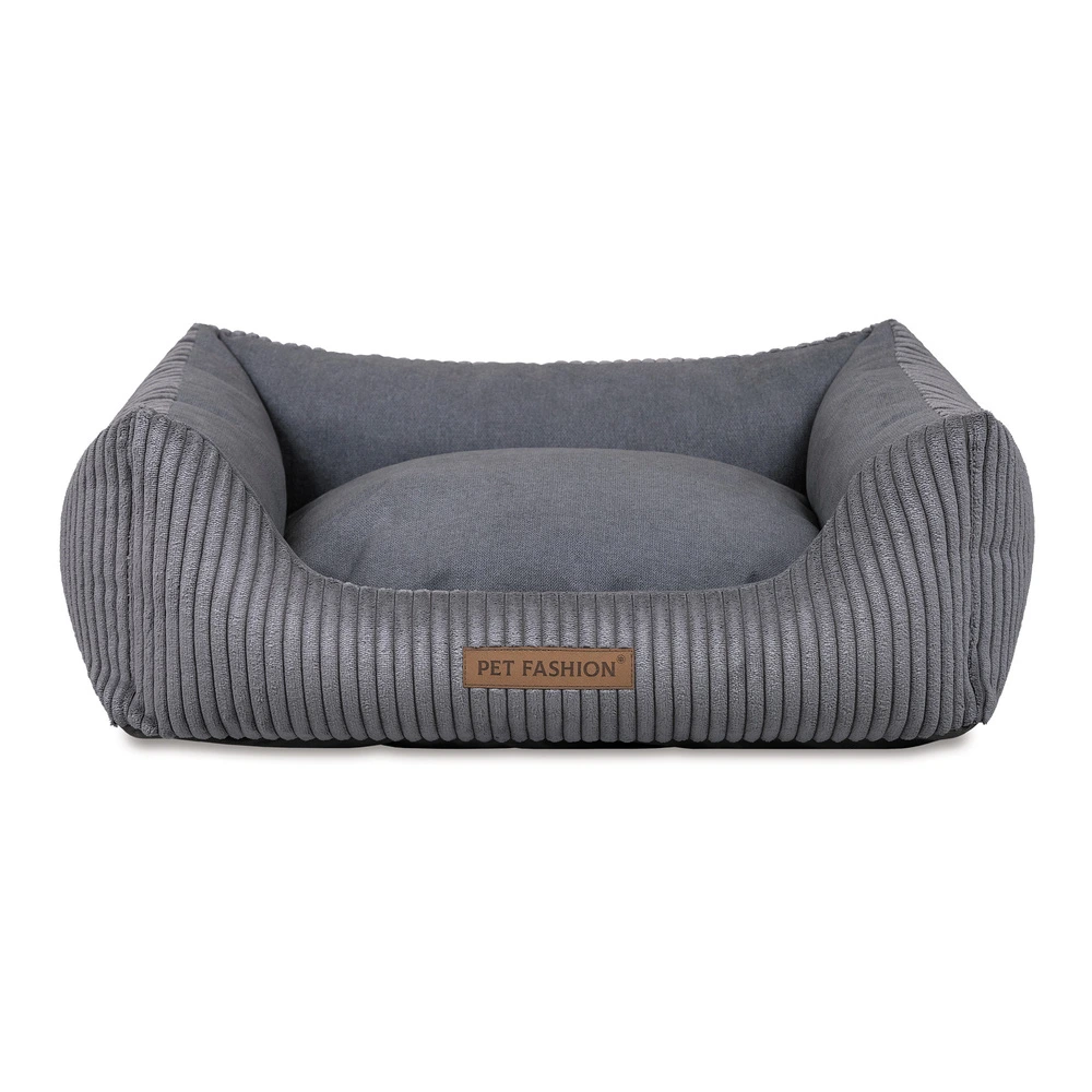 Лежак Pet Fashion DEVID для собак темно-серый 62*50*19