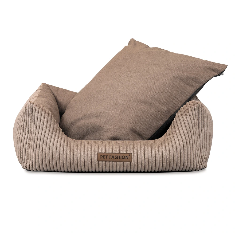 Лежак Pet Fashion DEVID для собак песочный 62*50*19