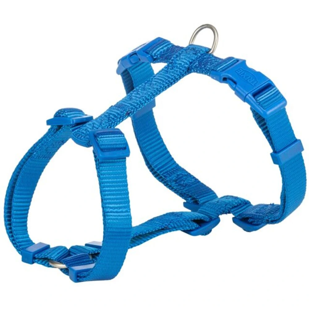 Шлей Trixie Premium H-harness для собак синий XXS–XS 20–32 см 10 мм