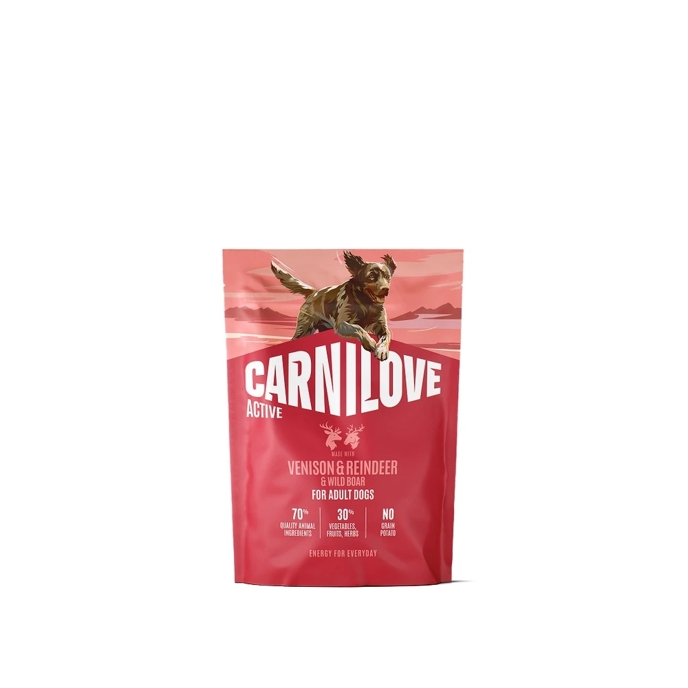Корм сухой Carnilove Active Venison & Reindeer & Wild Boar Active Adults для активных собак оленина и дикий кабан 1,5 кг