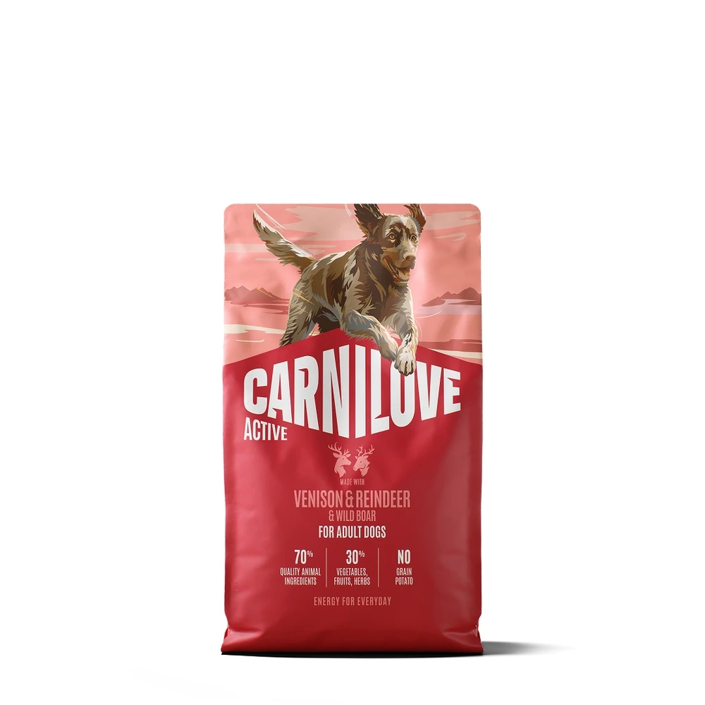 Корм сухой Carnilove Active Venison & Reindeer & Wild Boar Active Adults для активных собак оленина и дикий кабан 4 кг