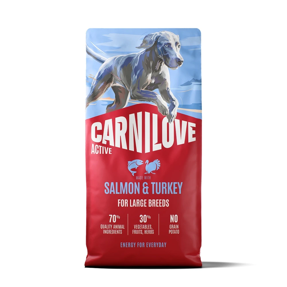 Корм сухой Carnilove Active Salmon & Turkey Large Breed для собак больших пород лосось и индейка 12 кг