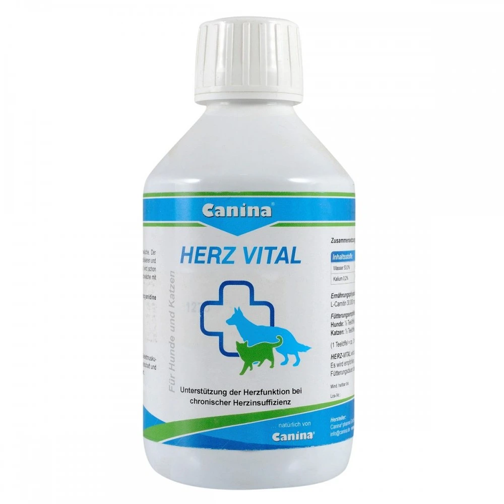 Мінеральний комплекс Canina Herz-Vital для собак та котів для підтримки серця 250 мл