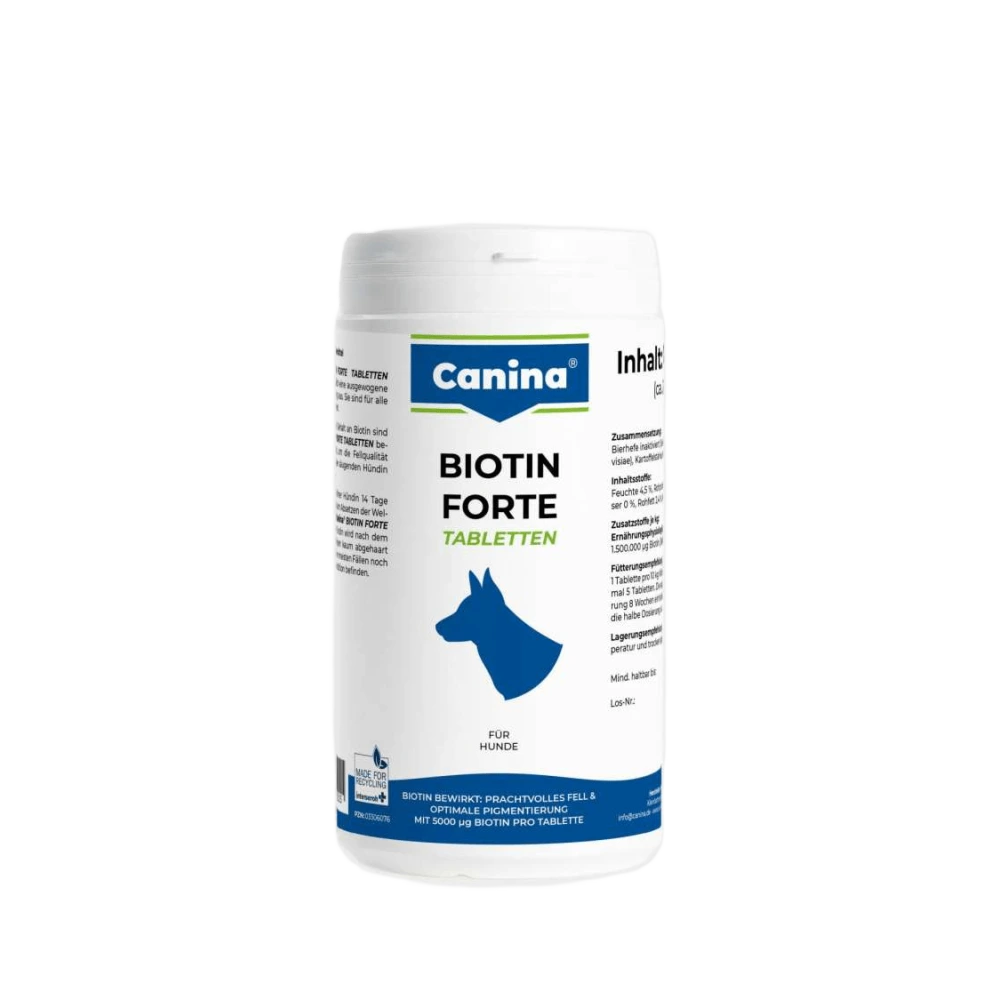 Вітамінний комплекс Canina Biotin Forte Tabletten для собак Біотин інтенсивний курс для шерсті 700 г 210 табл.