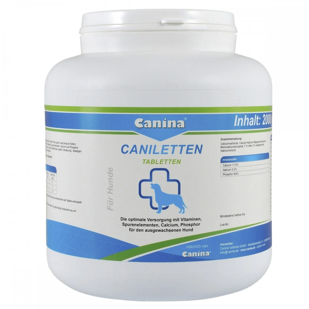 Вітамінно-мінеральний комплекс Canina Caniletten для дорослих собак 2 кг 1000 табл.