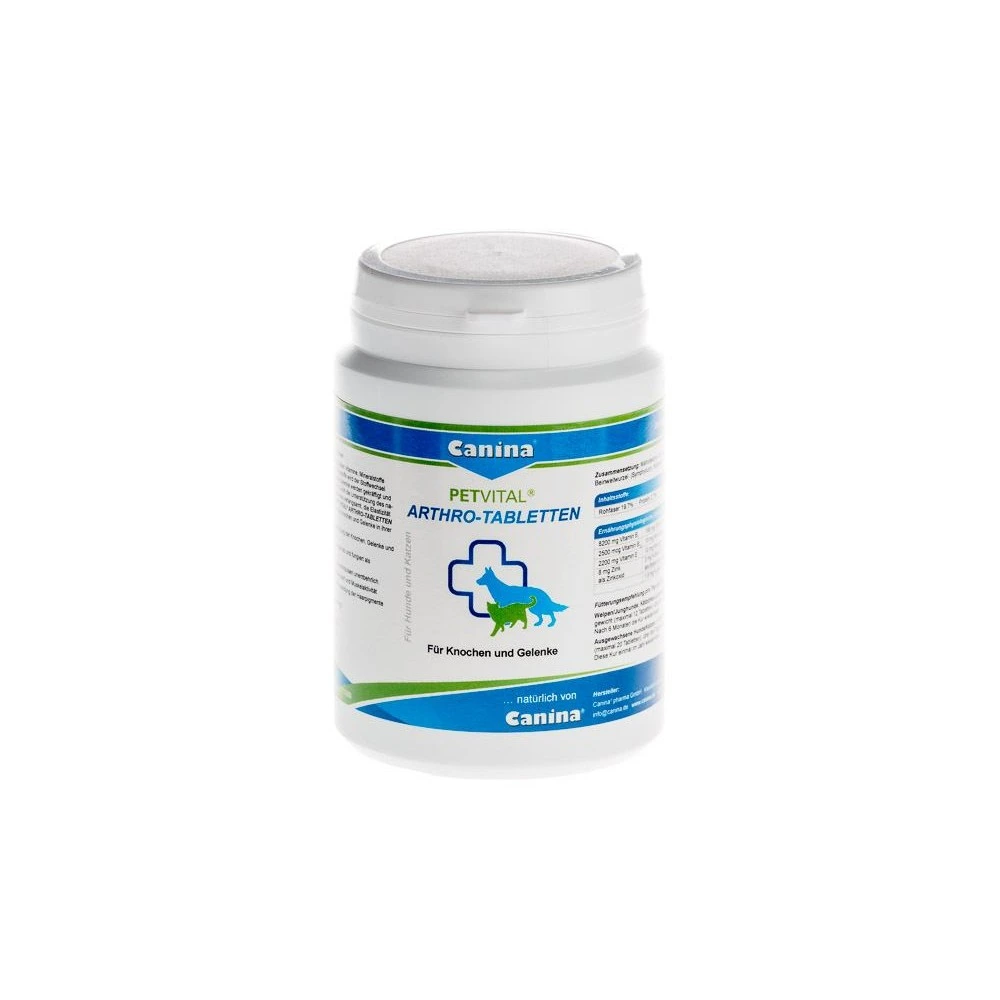 Мінеральний комплекс Canina Petvital Arthro-Tabletten для собак та котів для проблемних суглобів 180 г 180 табл.