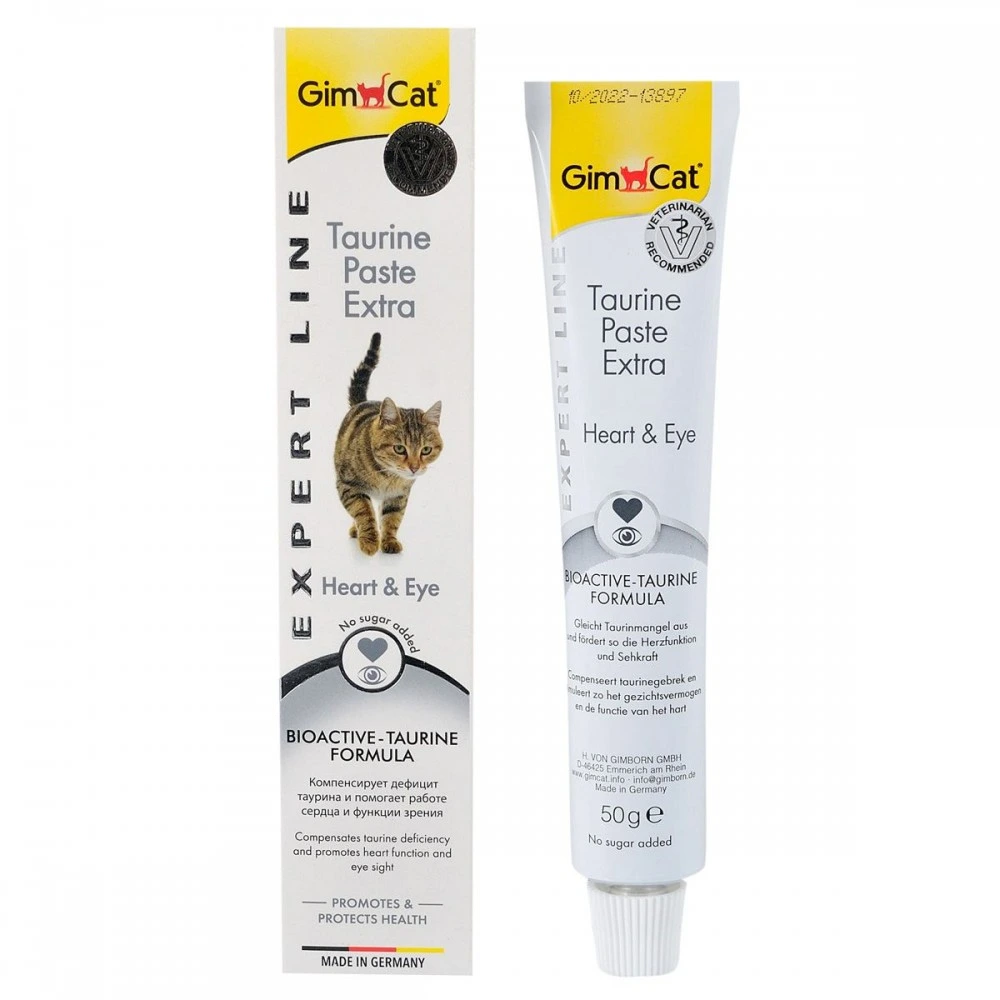 Вітаміни GimCat Expert Line Taurine Extra для котів для підтримки серця та зору 50 г