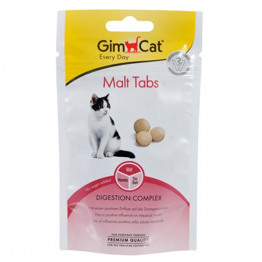 Вітаміни GimCat Every Day Malt Tabs для котів таблетки для виведення шерсті 40 г