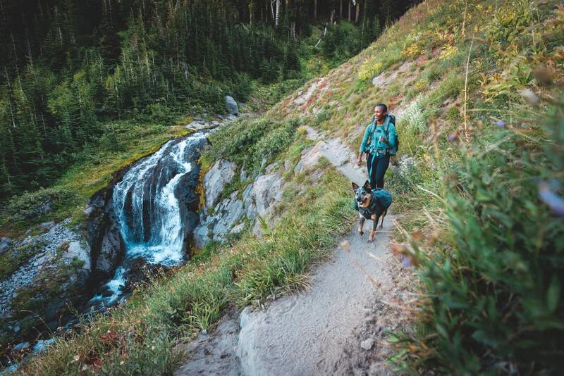 Шлейка-рюкзак для собак Ruffwear Front Range™ M Сірий