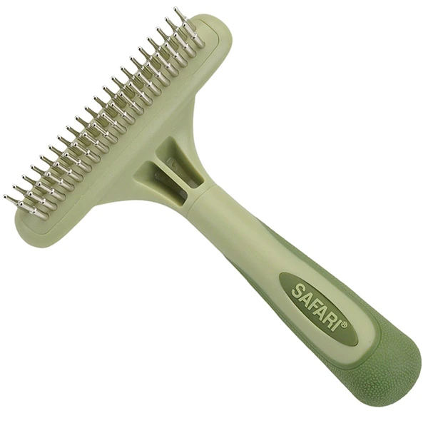 Граблі для собак Safari Dog Rotating Pin Double Row Undercoat Rake, для підшерстка
