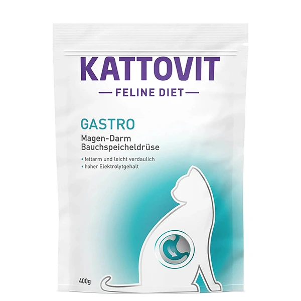 Kattovit Veterinary Gastro КАТТОВІТ ГАСТРО дієтичний сухий корм для котів із захворюваннями шлунково-кишкового тракту та підшлункової залози
