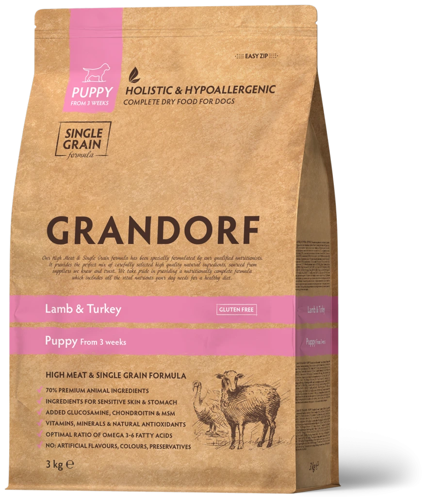 Корм для собак Grandorf Dog Puppy Lamb & Turkey, 10 кг