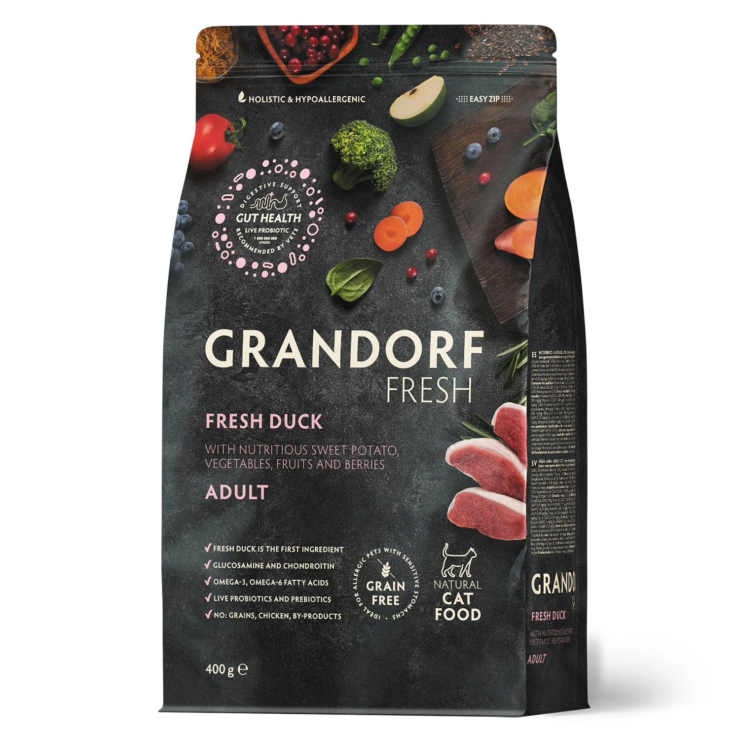 Корм для котів Grandorf Fresh Adult Cat Duck & Sweet Potato, 0,4 кг
