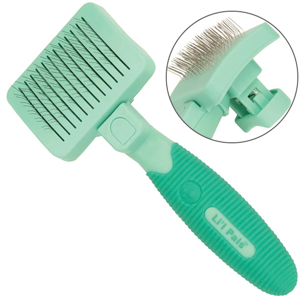 Пуходерка для собак Safari Li`l Pals Self-Cleaning Slicker, для цуценят та малих порід