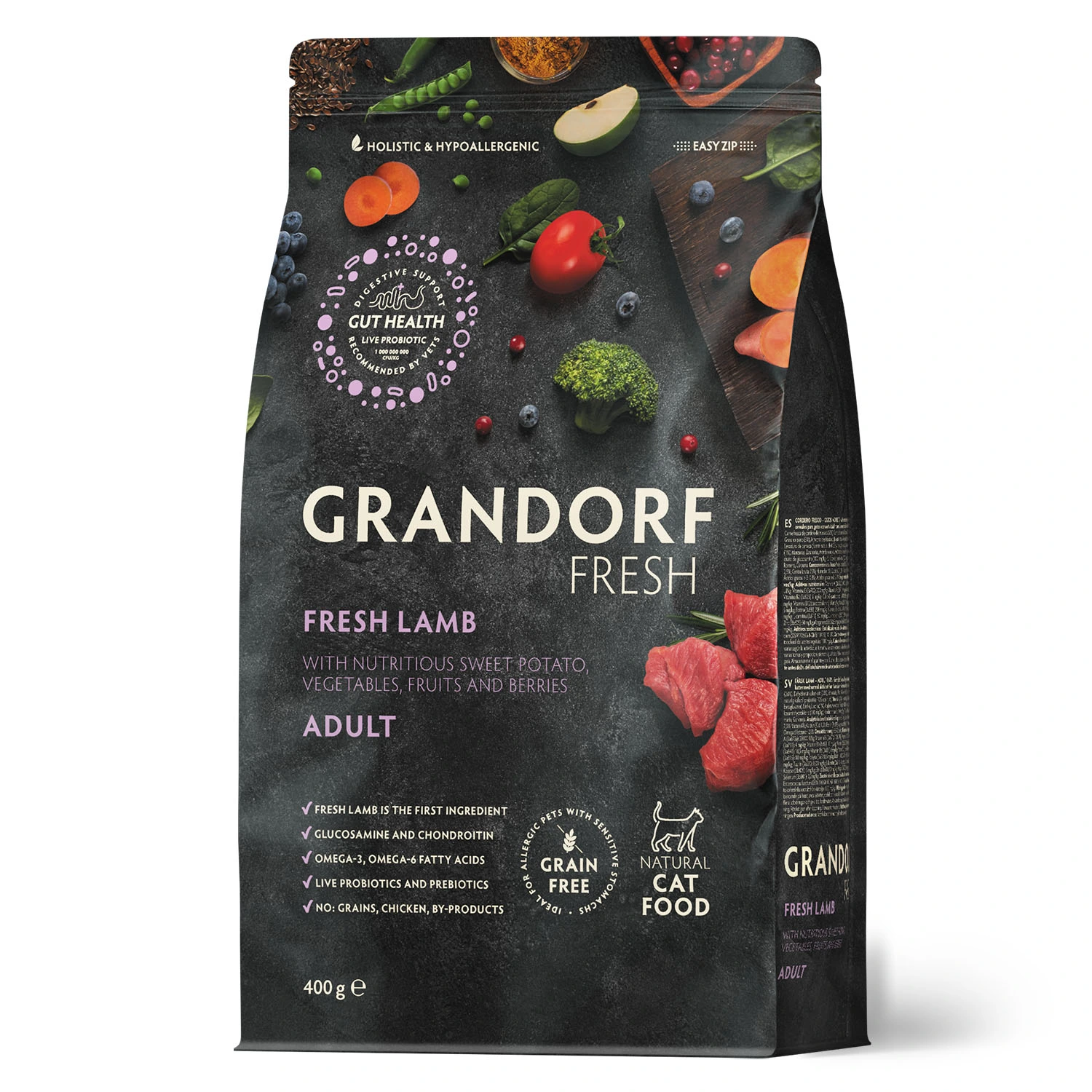 Корм для котів Grandorf Fresh Adult Cat Lamb & Sweet Potato, 0,4 кг