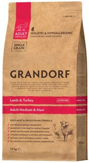 Корм для собак Grandorf Lamb & Turkey, для гігантських порід 12 кг