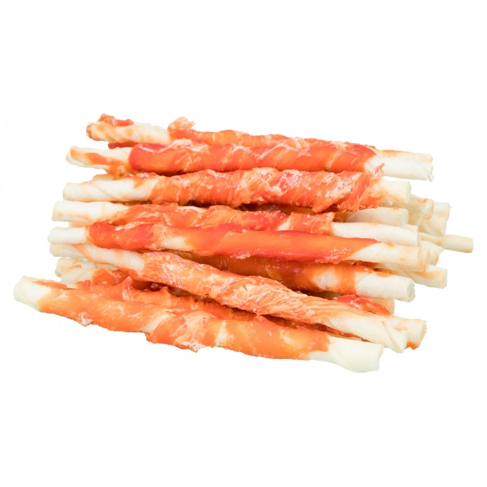 Лакомства Trixie Denta Fun Chicken Chewing Rolls для собак — палочки для чистки зубов с курицей, 12 см, 240 г, 30 шт.