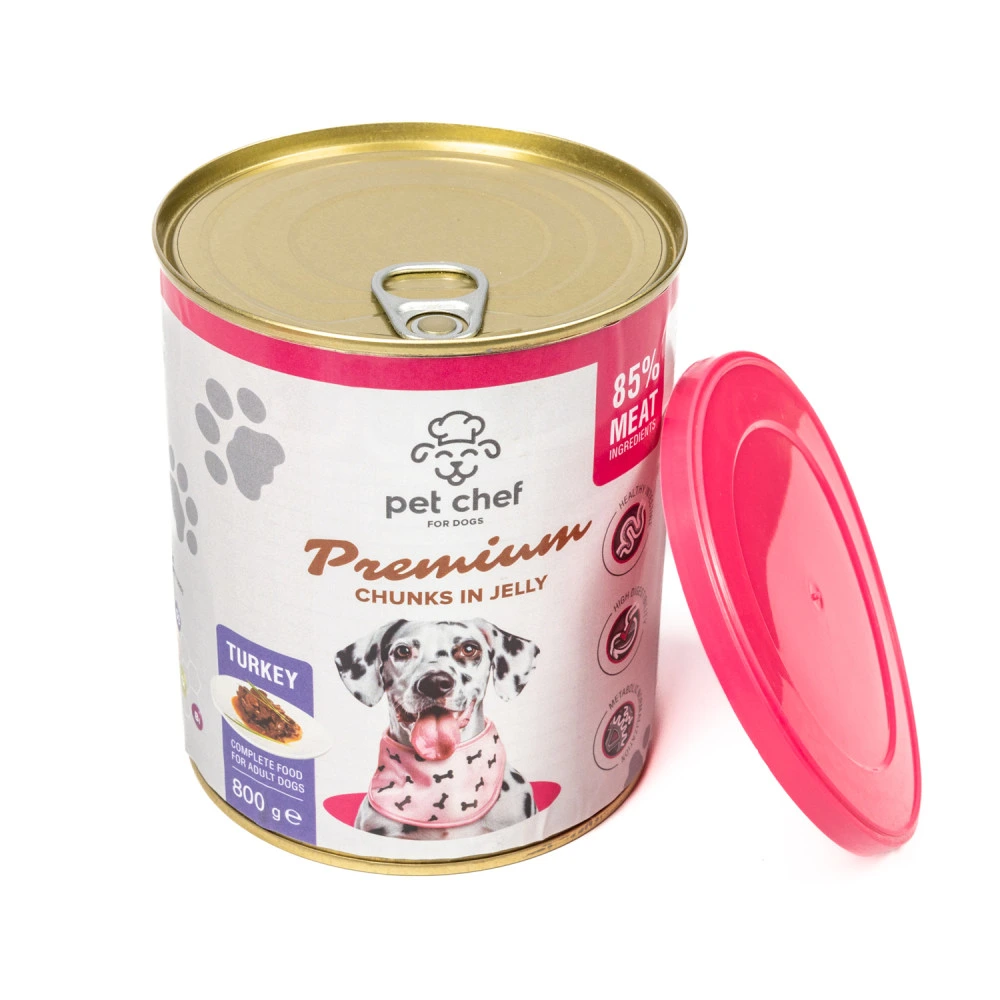Вологий корм для собак Pet Chef з Індичкою 800 г