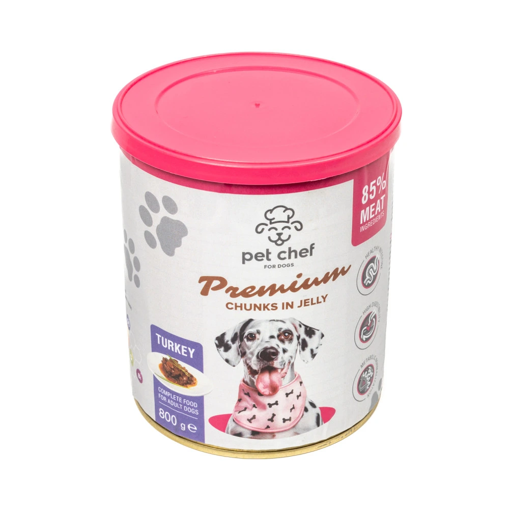 Вологий корм для собак Pet Chef з Індичкою 800 г