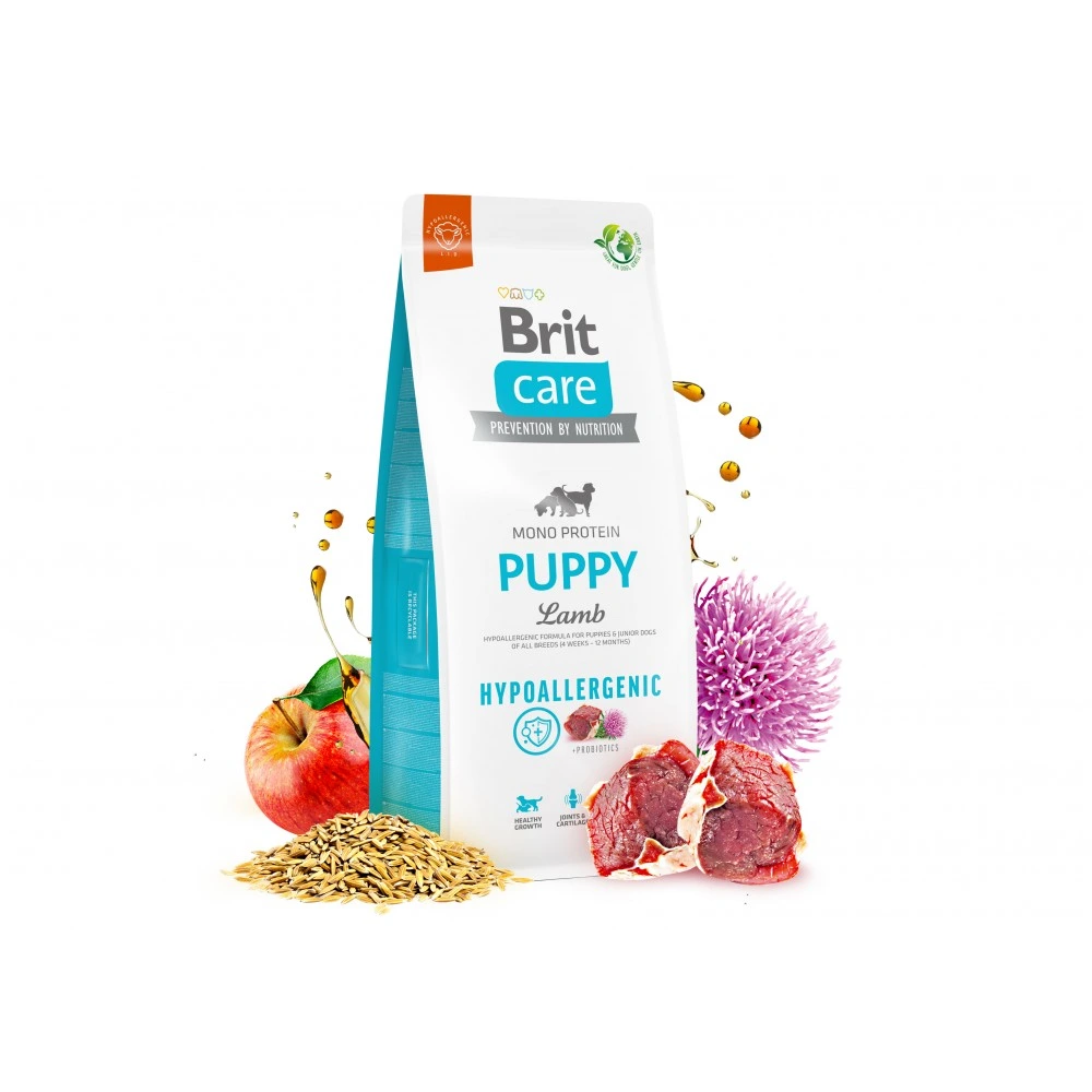 Корм сухий Brit Care Dog Hypoallergenic Puppy для цуценят гіпоалергенний з ягням 1 кг
