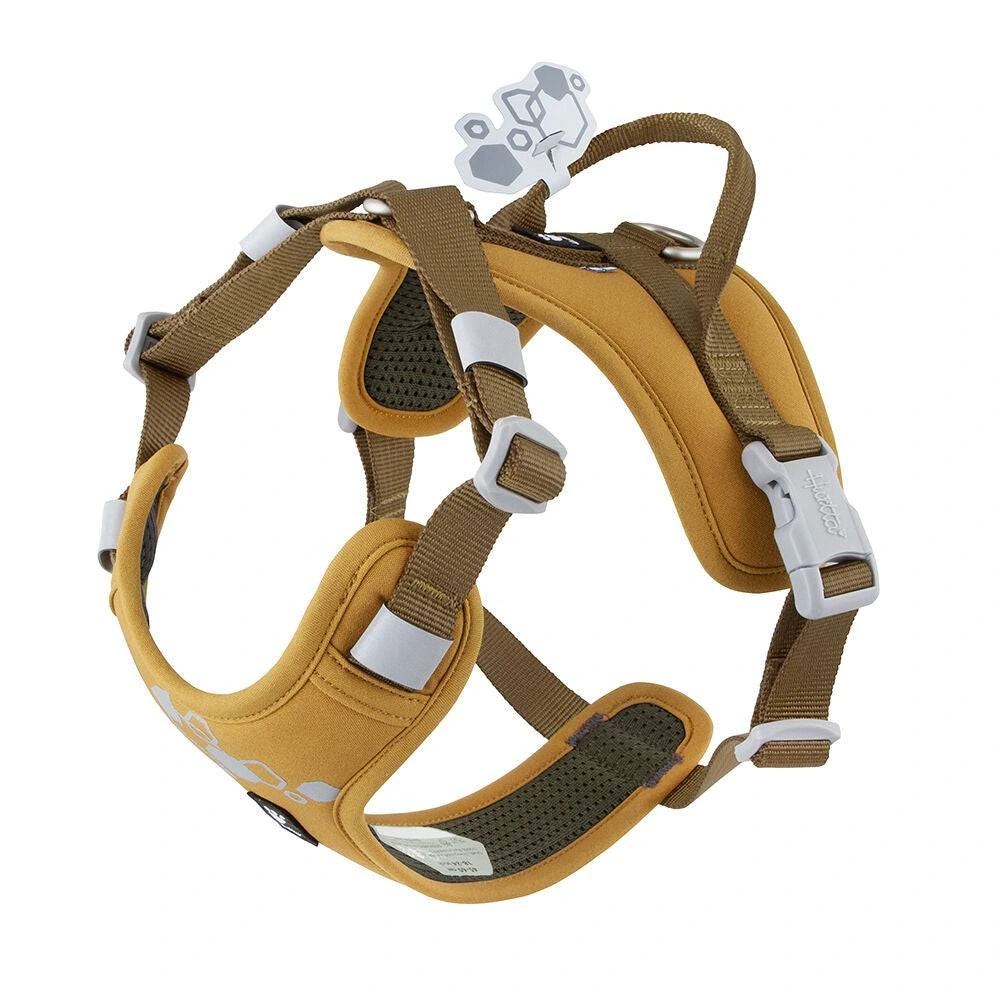 Шлейка пом'якшена для собак Hurtta Weekend Warrior Harness II ECO Темно-жовтий 40-50