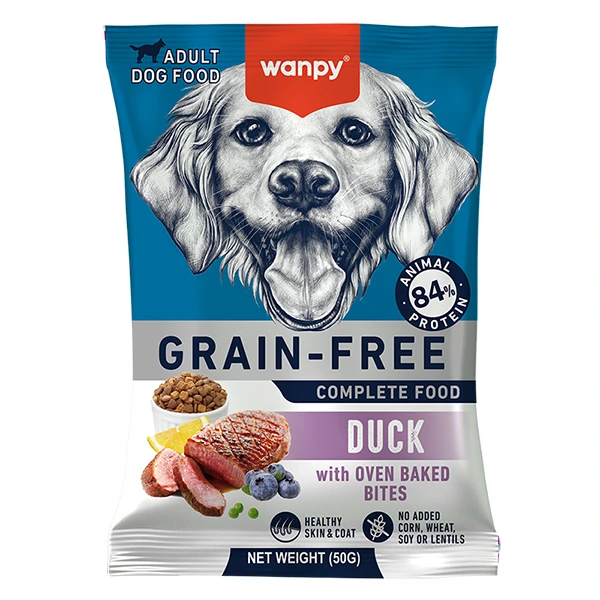 Wanpy Grain Free Duck ВАНПІ КАЧКА ДЛЯ СОБАК сухий беззерновий корм 50г