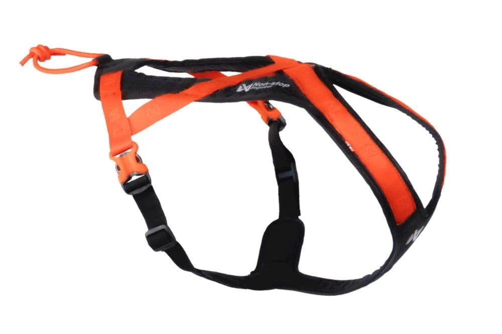 Шлейка для собак Rush harness Non-stop dogwear Чорний/Помаранчевий 6