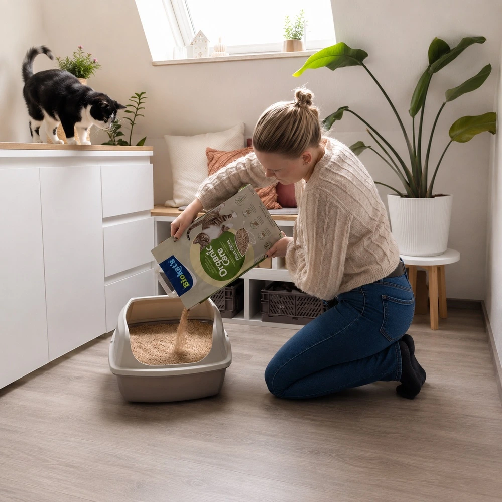 Наповнювач рослинний Biokats для котячого туалету Organic Care 30л/12кг