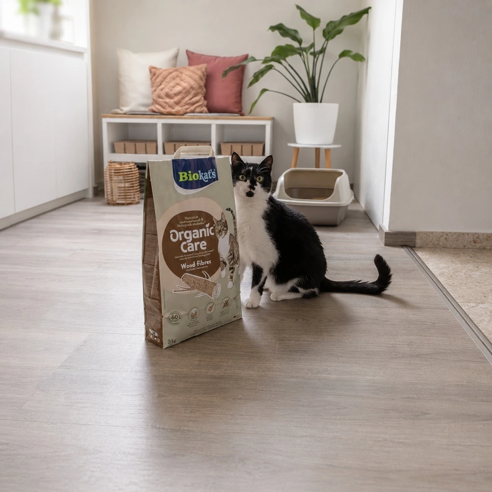 Наповнювач деревний Biokats для котячого туалету Organic Care 30л/11,4кг