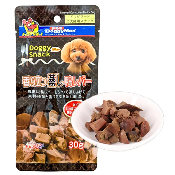 DoggyMan Steamed Duck Liver Bits ДОГГІМЕН КАЧИНА ПЕЧІНКА НА ПАРУ ласощі для собак